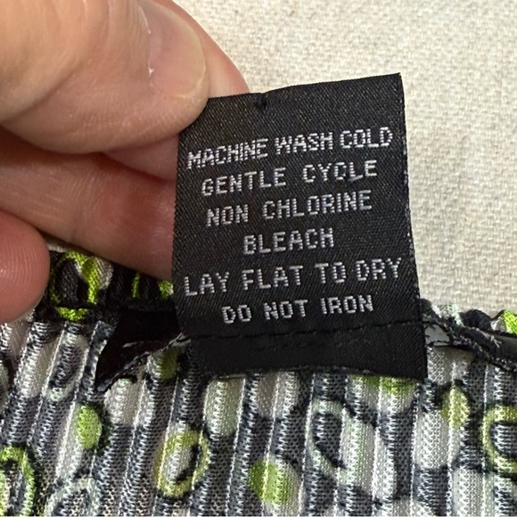 Russell Kemp Black, Green & White Blouse - Size 3X - Picture 6 of 13